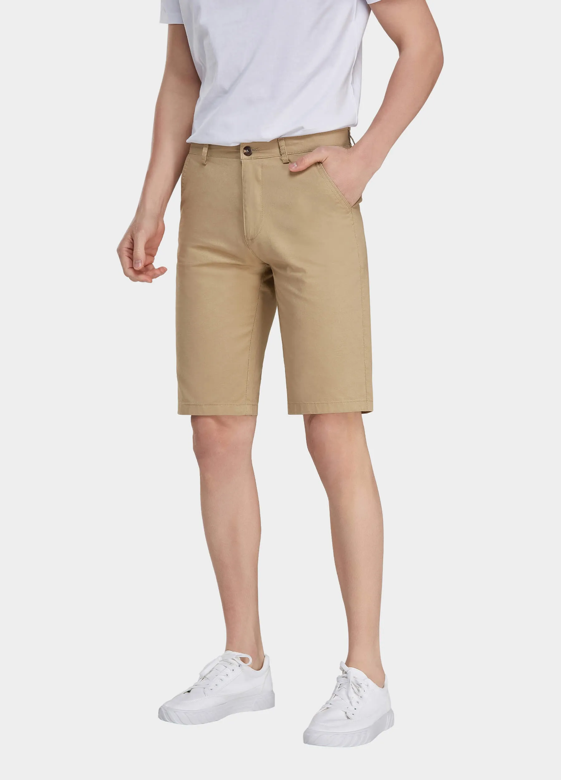 1PA1 Men's Chino Casual Shorts 100% Cotton Shorts(Clearance)