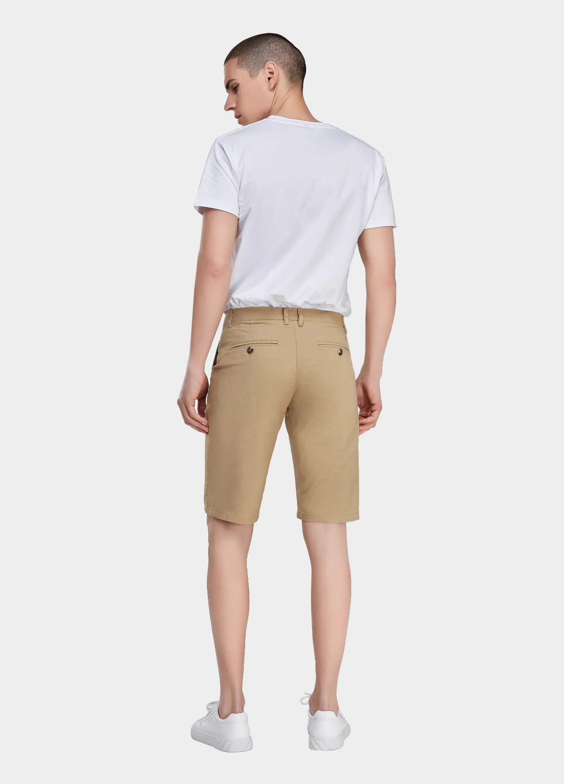 1PA1 Men's Chino Casual Shorts 100% Cotton Shorts(Clearance)