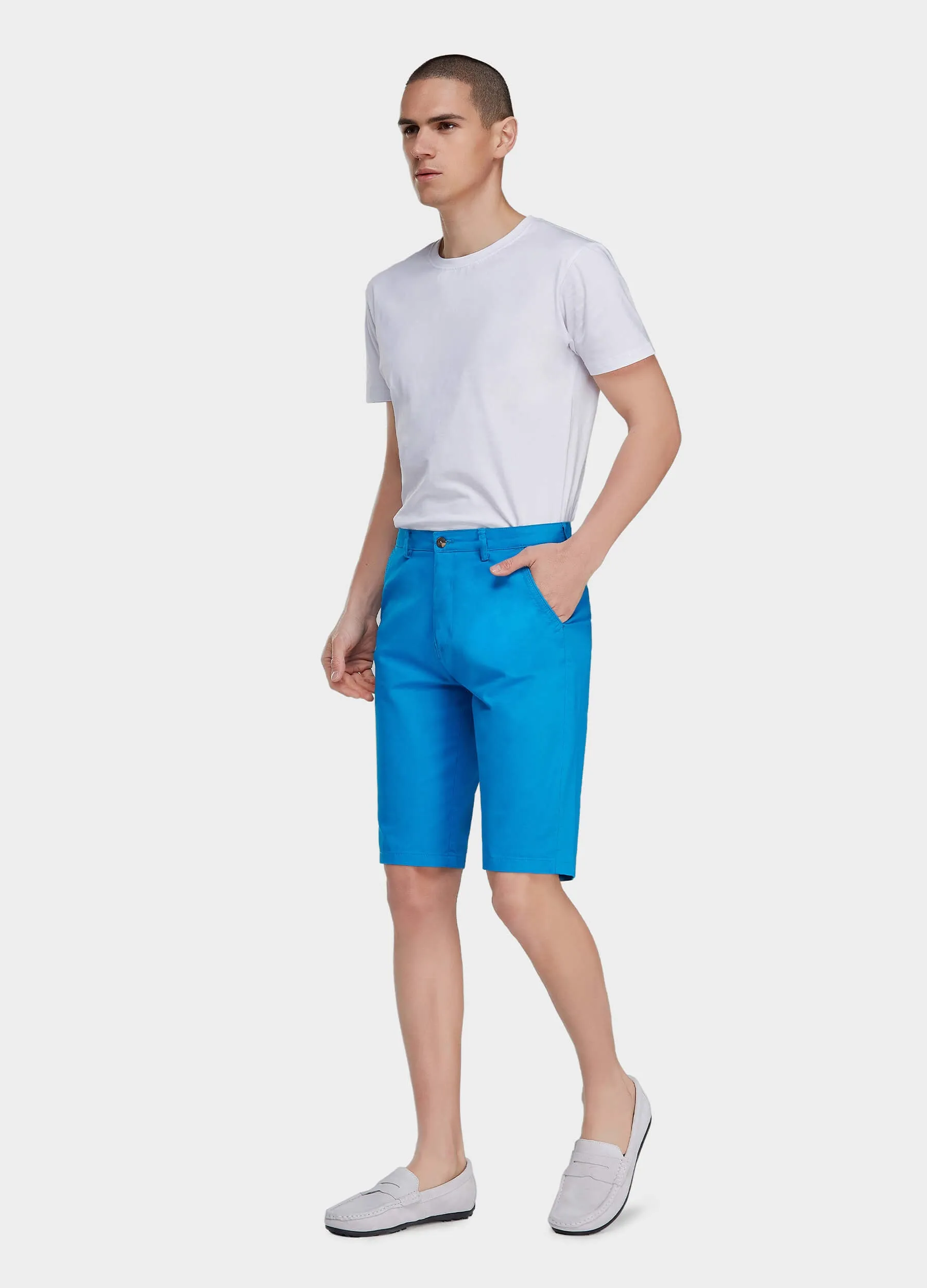 1PA1 Men's Chino Casual Shorts 100% Cotton Shorts(Clearance)