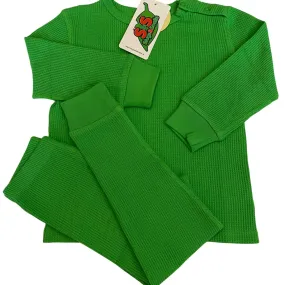 Adult's Emerald Green Waffle Set