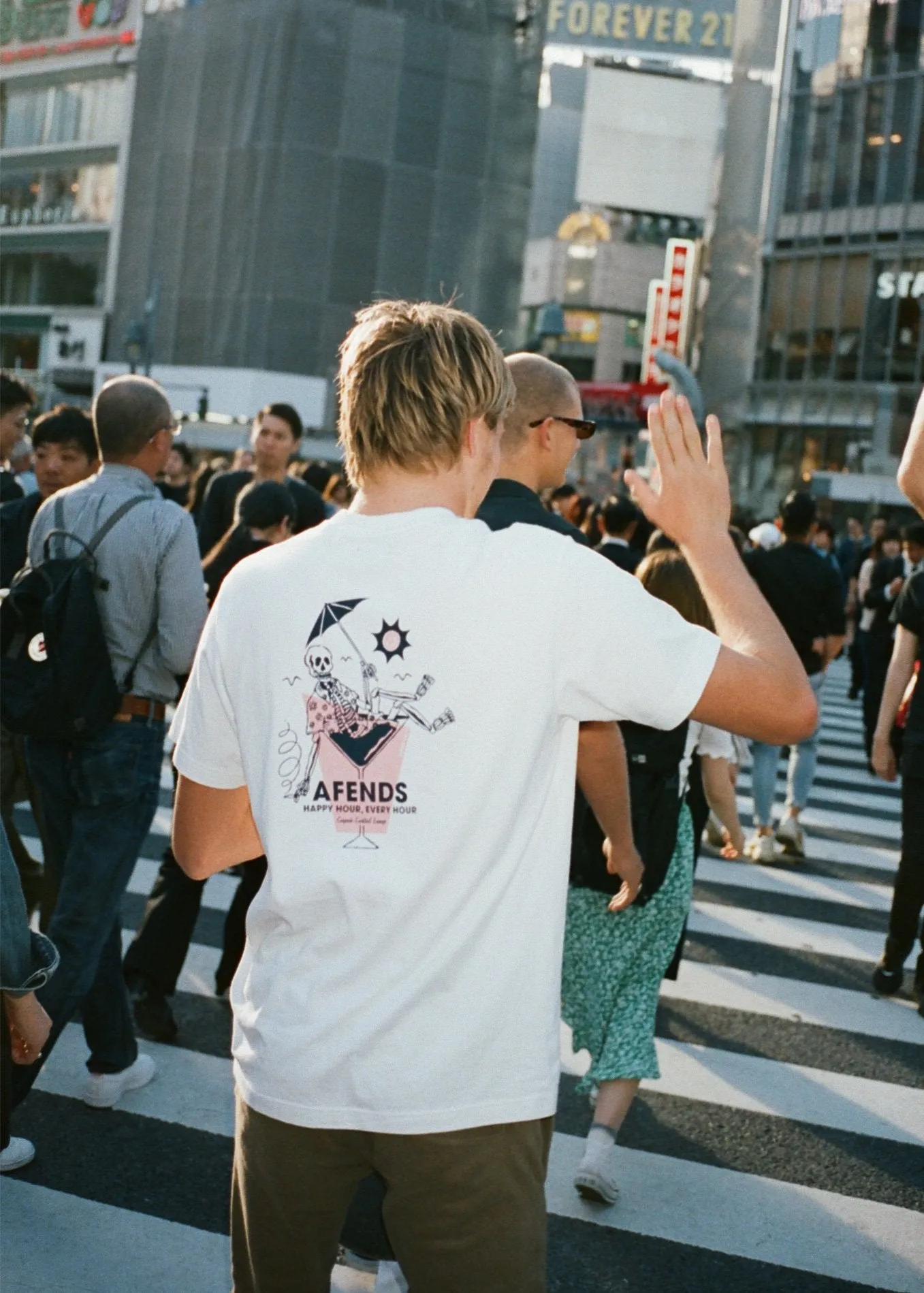 Afends Mens Happy Hour - Retro Fit Tee