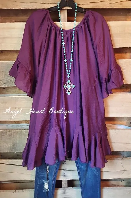 AHB EXCLUSIVE: The It Girl Oversized Loose Fitting Tunic - Purple