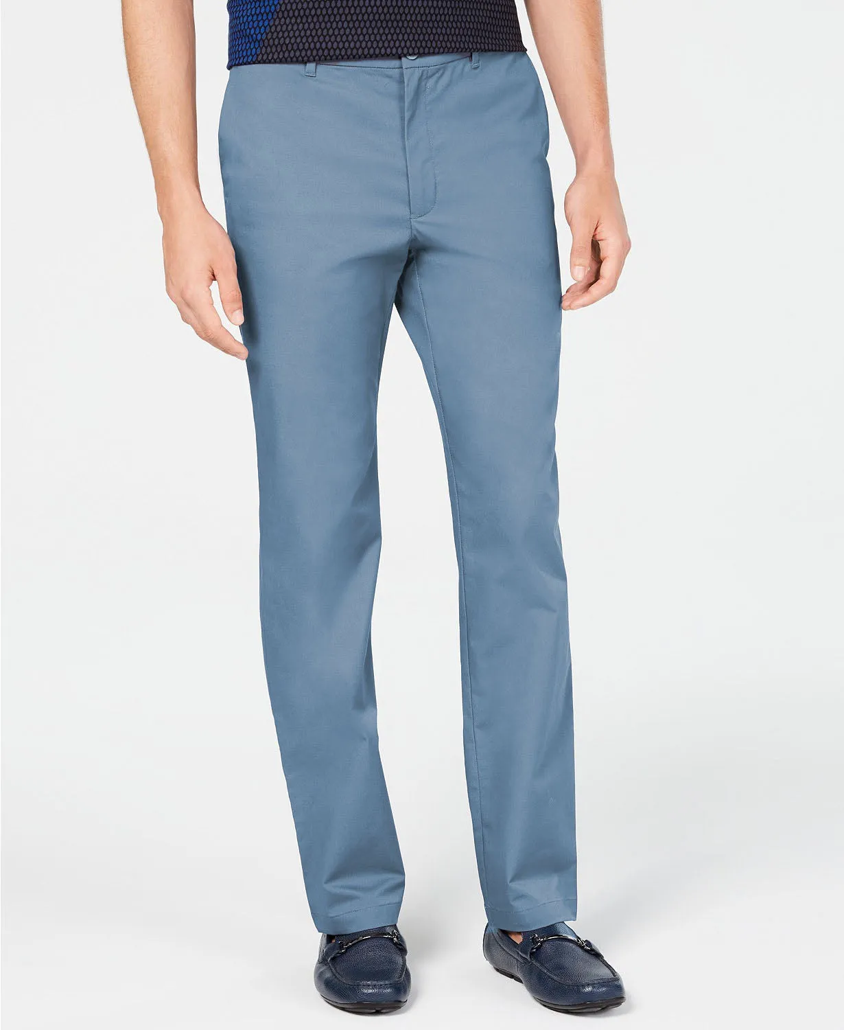 Alfani Men's Alfatech Classic-Fit Chino Pants Blue