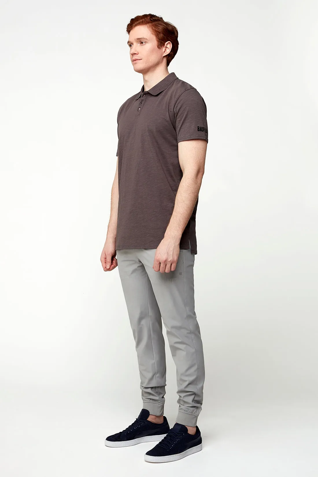 AXEL - Pull-On Jogger with Elasticized Waist & Cuffs - Light Grey