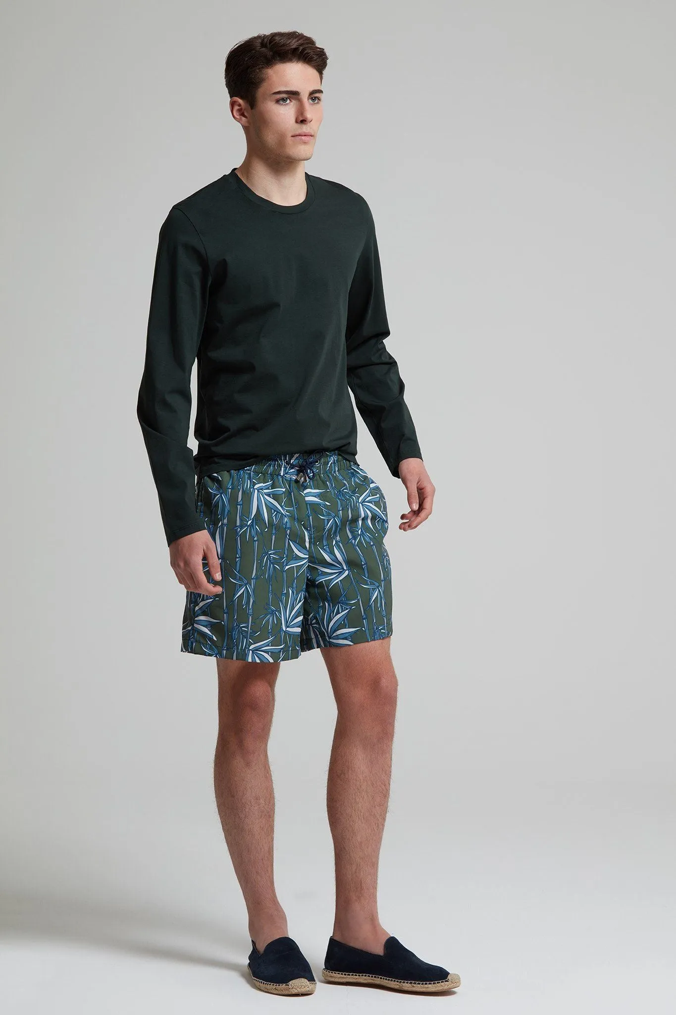 Bamboo Print Swim Short