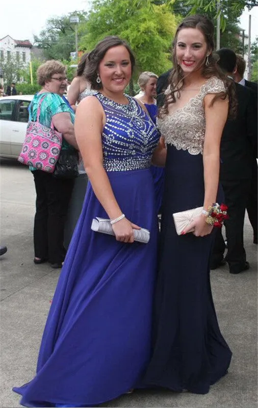 blue Prom Dresses,long prom dress,beaded prom Dress,charming prom dress,formal prom dress,BD2974