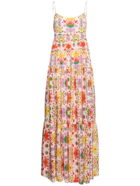 Borgo De Nor   Merle printed viscose crepe long dress 