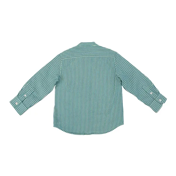 Boys breezy seersucker shirt