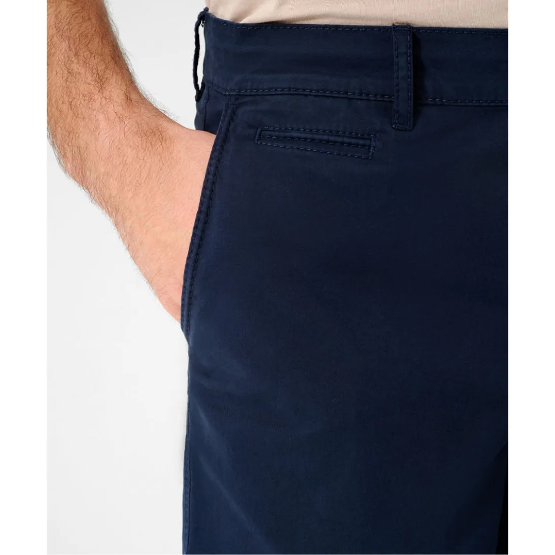 Brax Bari Flex Cotton Stretch Chino Shorts 84-6958 Atlantic Navy