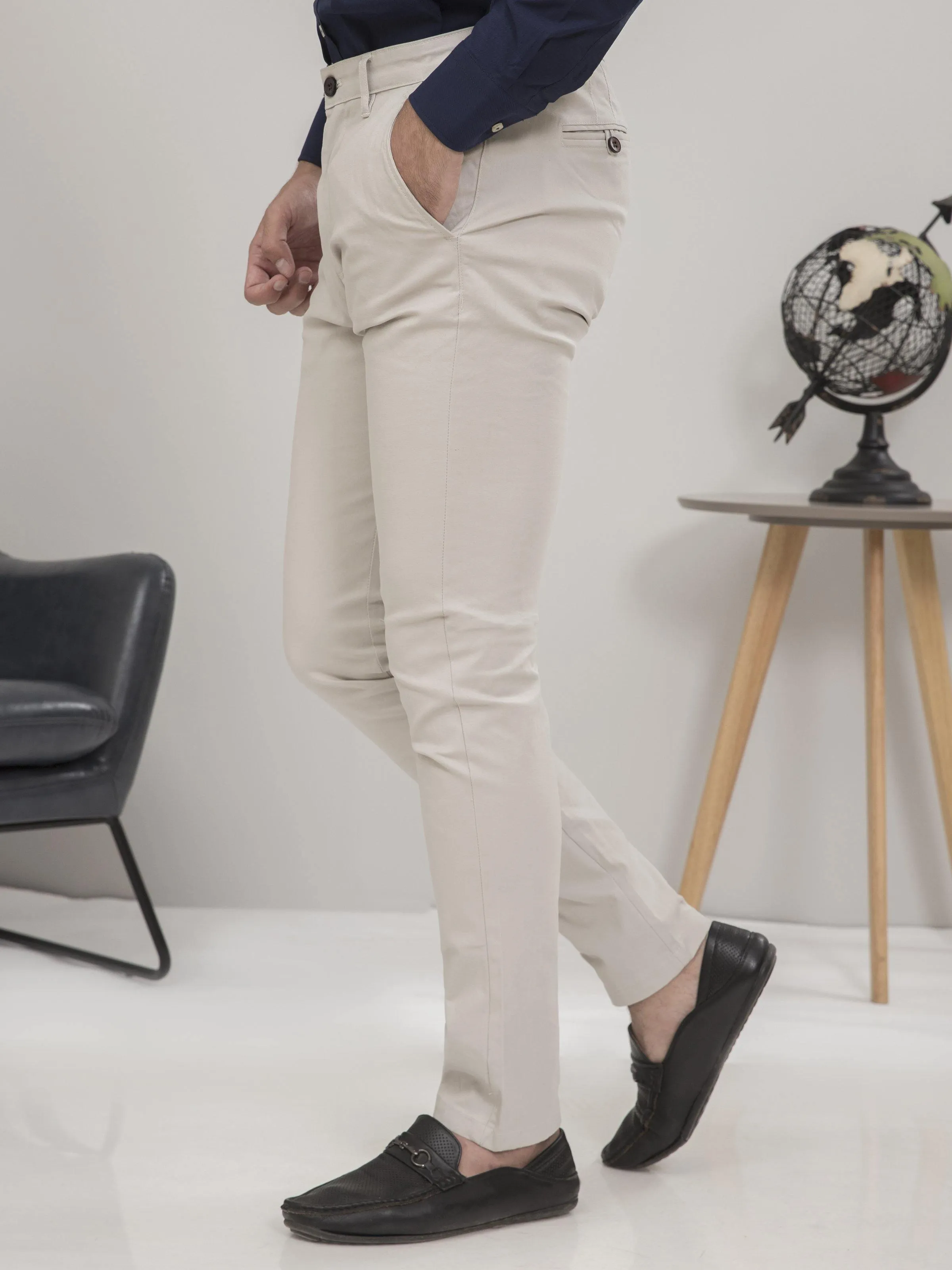 CASUAL PANT SLIM FIT BEIGE