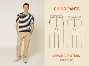 Chino Pants -Printed Pattern