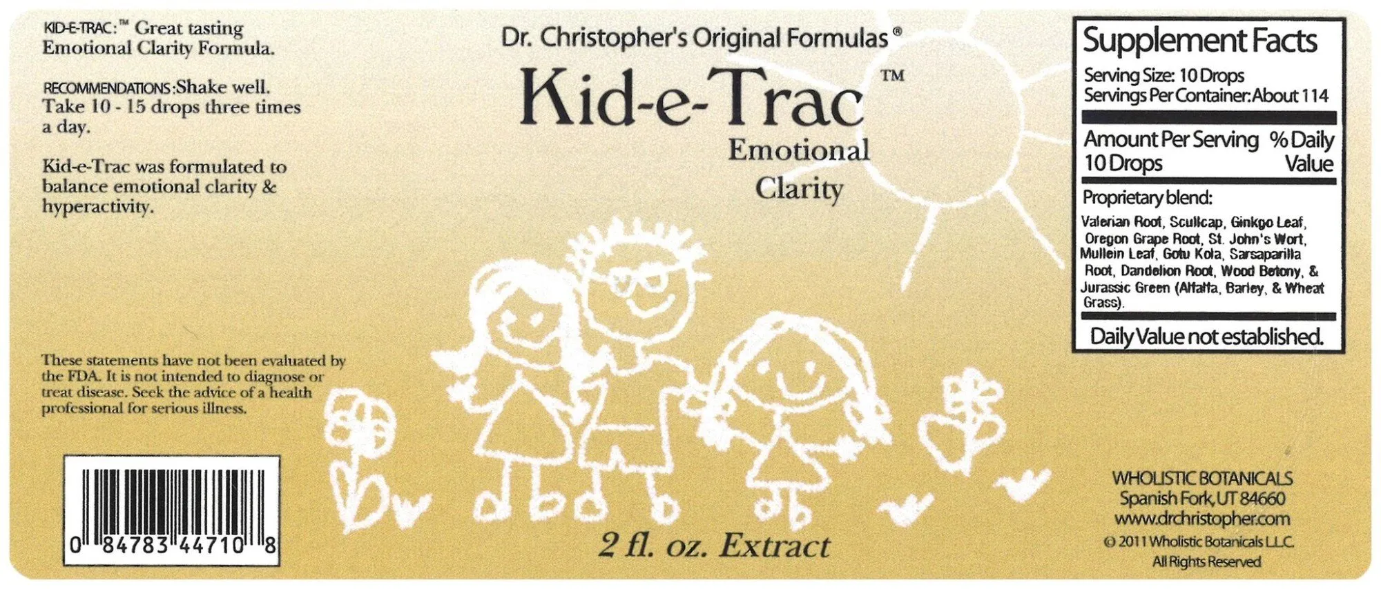 Christopher's Original Formulas Kid-e-Trac Glycerite 2 oz Liquid