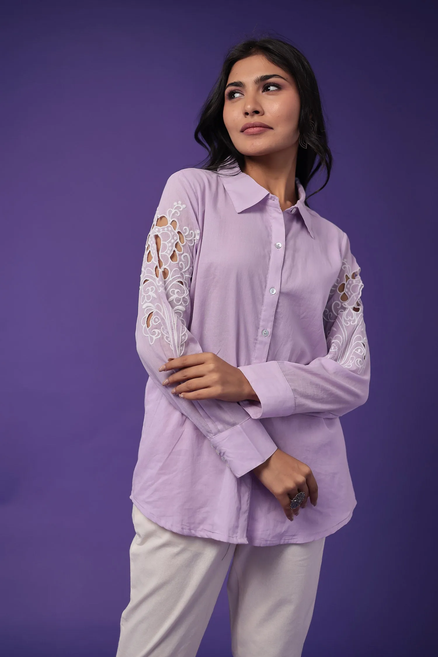 Cotton Tunic with Embroidered work