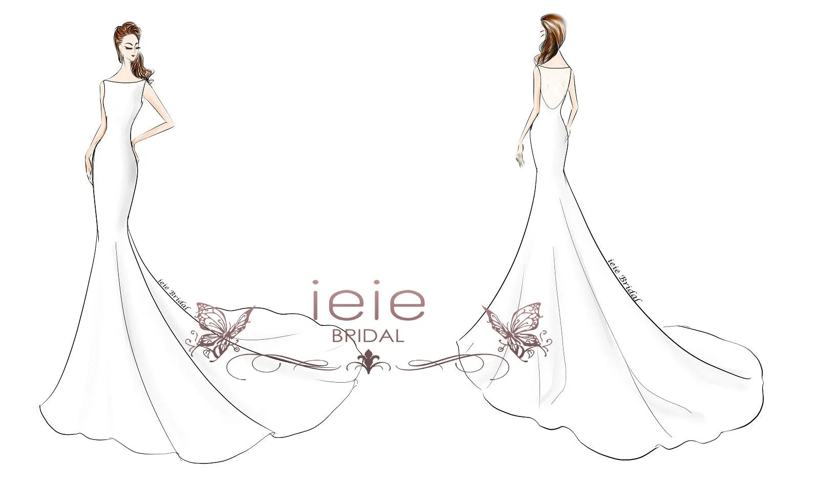 Custom Wedding Dress Sketch