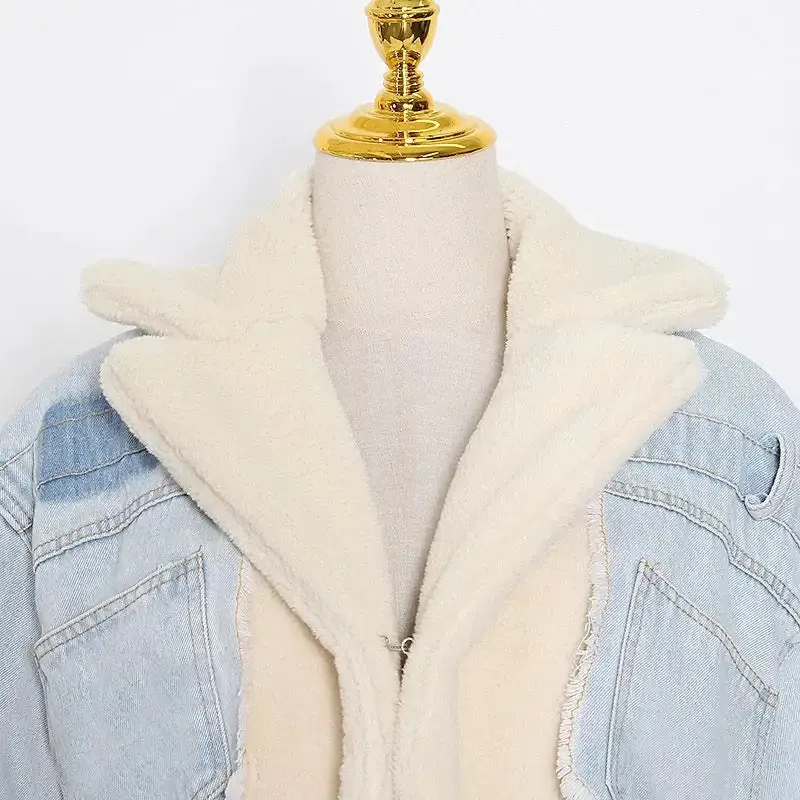 Denim Sherpa Jacket