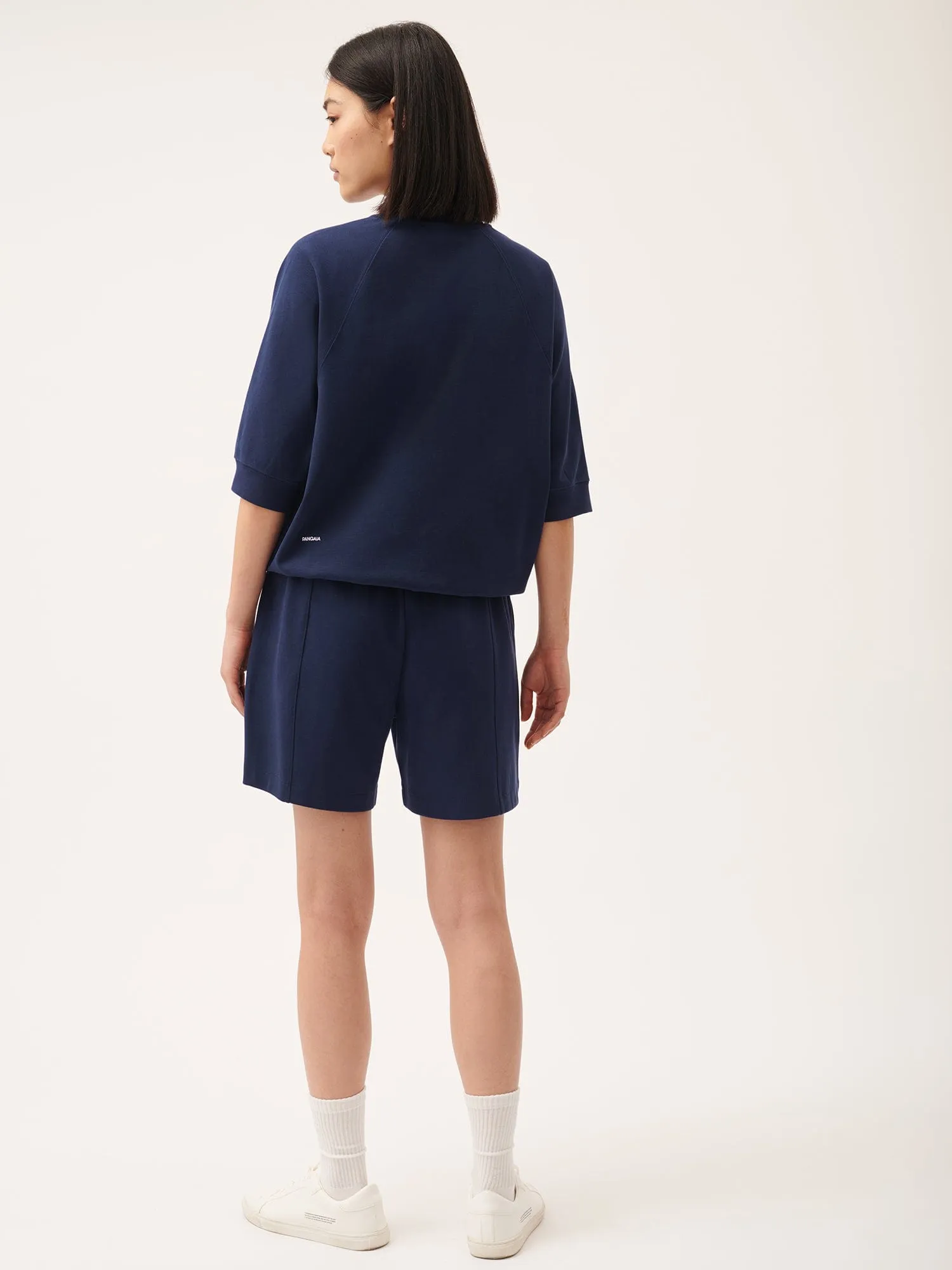 DNA Double Jersey Panelled Shorts—navy