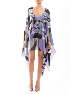 Emilio Pucci Purple Silk Dress