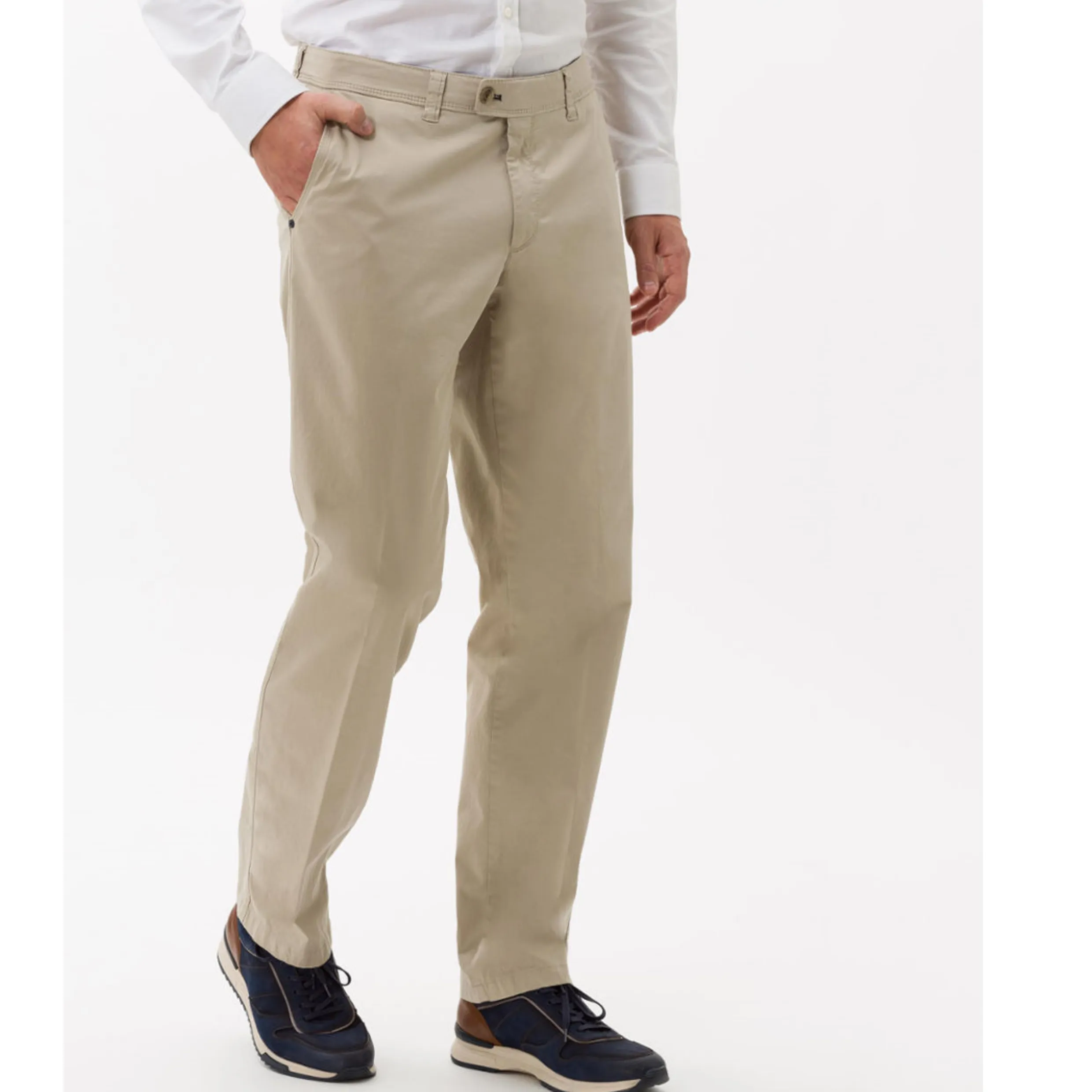 Eurex by Brax Luxury Quality Gaberdine Cotton Chino Jim - Beige 54-1707