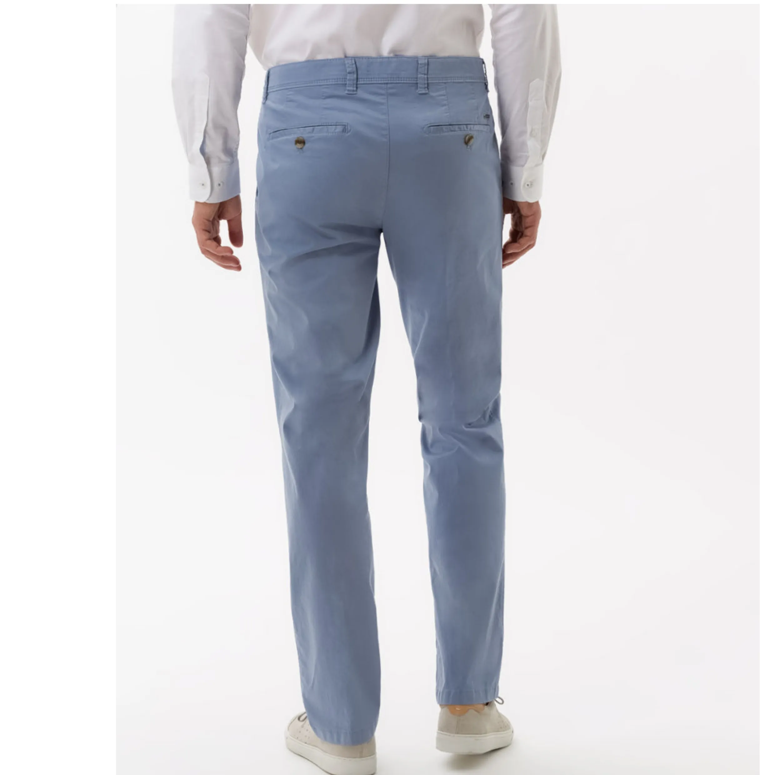 Eurex by Brax Luxury Quality Gaberdine Cotton Chino Jim - Sky Blue new 54-1707