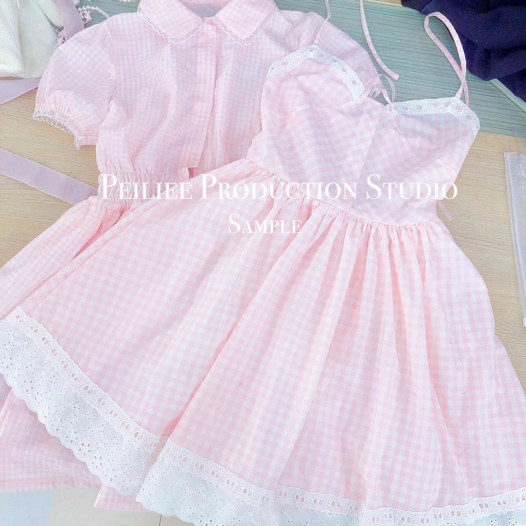 [Exclusive to PeilieeShop] Orange Blossom Gingham Dress