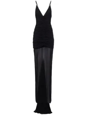 Giuseppe Di Morabito   Stretch silk chiffon long dress 