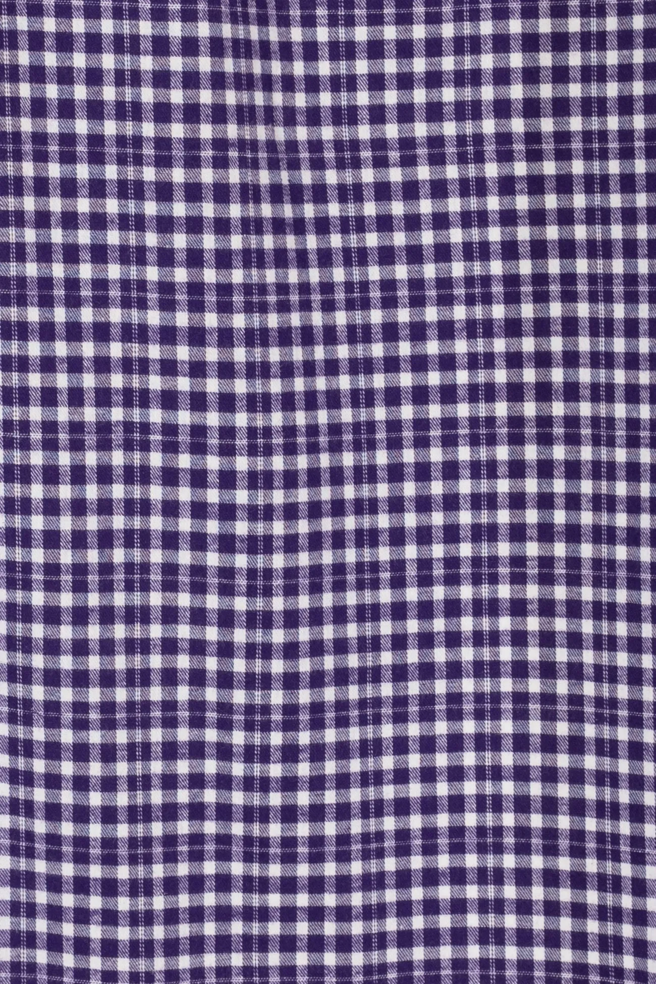 Grape Plaid Checks Cotton Flannel Woven