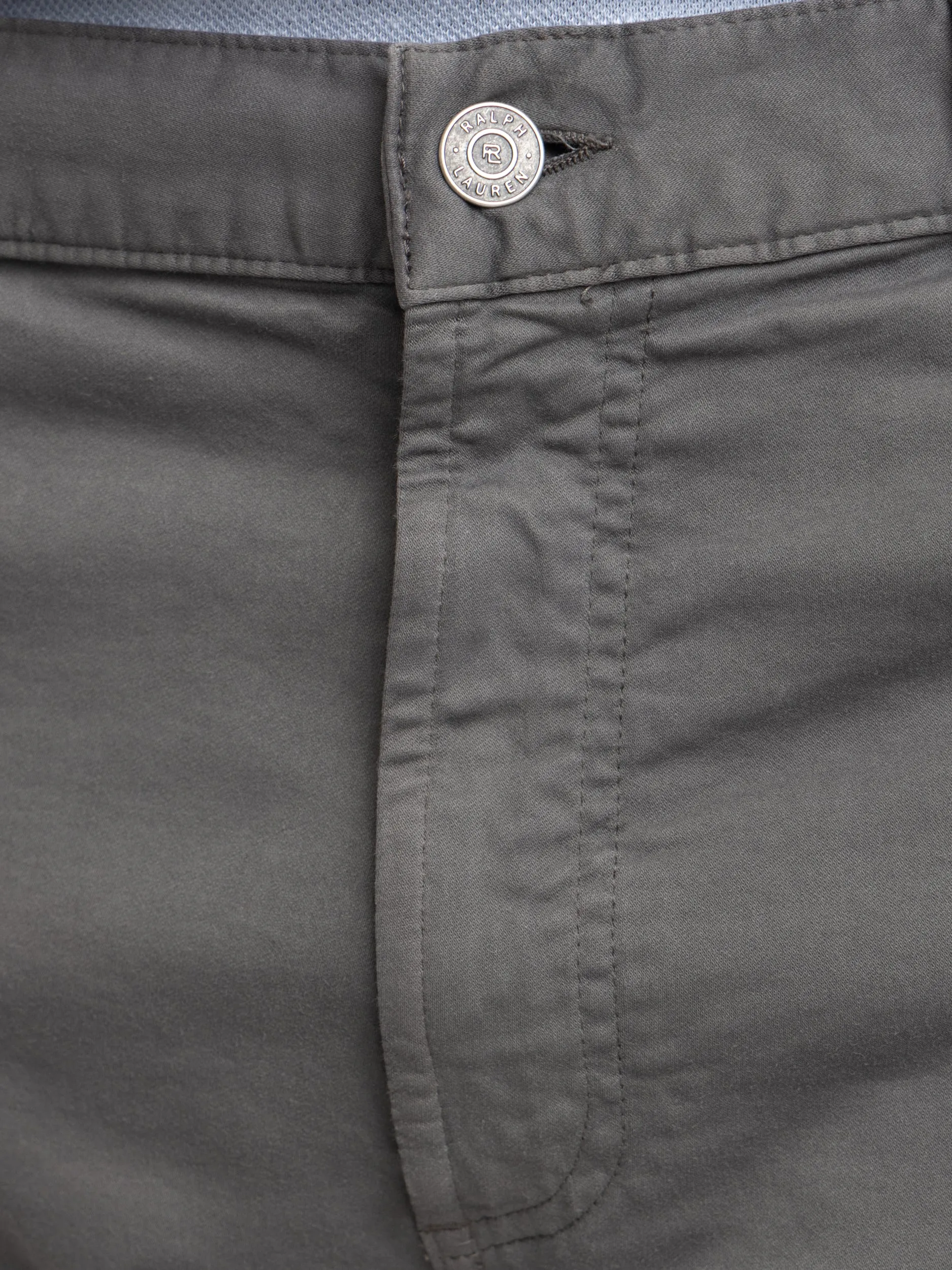 Grey Straight Fit Chino Pants