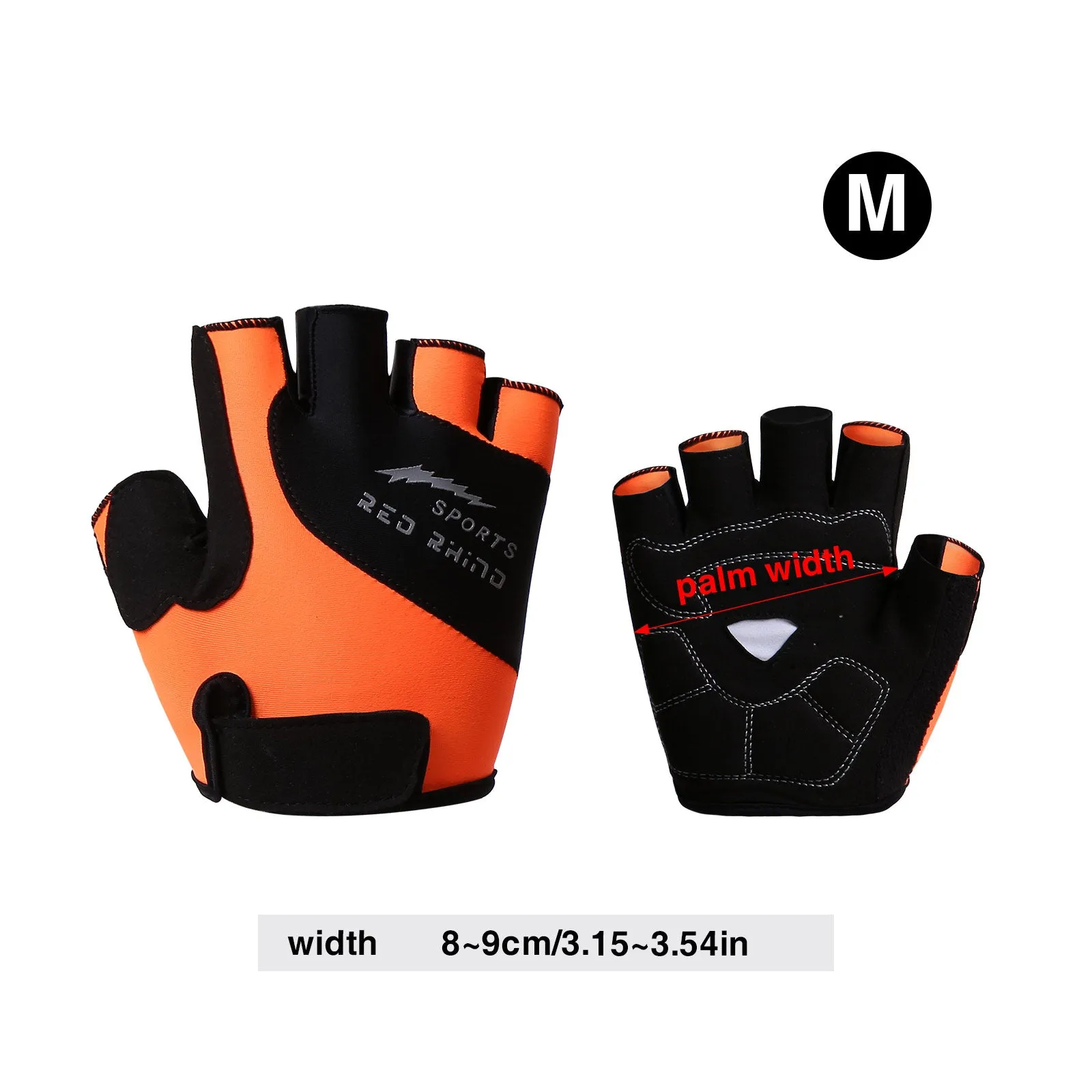 Half Finger Cycling Glove Shockproof Breathable High Elasticity Bicycle Fingerless Sport Glove M-XL