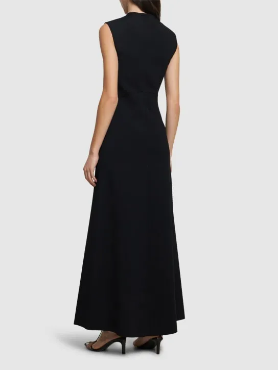 Jil Sander   Cady long dress w/cut outs 