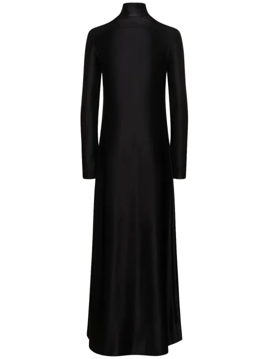 Jil Sander   Compact matte viscose jersey long dress 