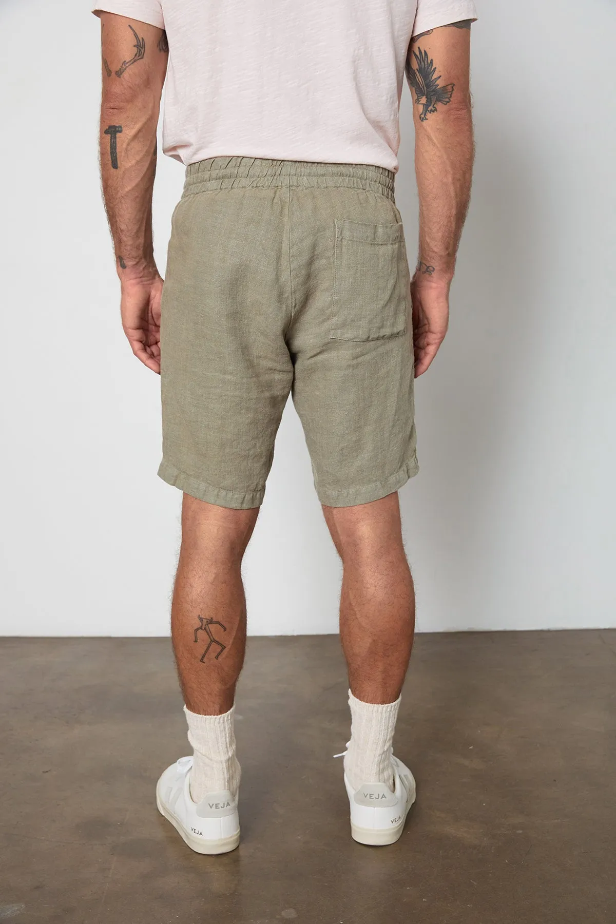 JONATHAN LINEN DRAWSTRING SHORT