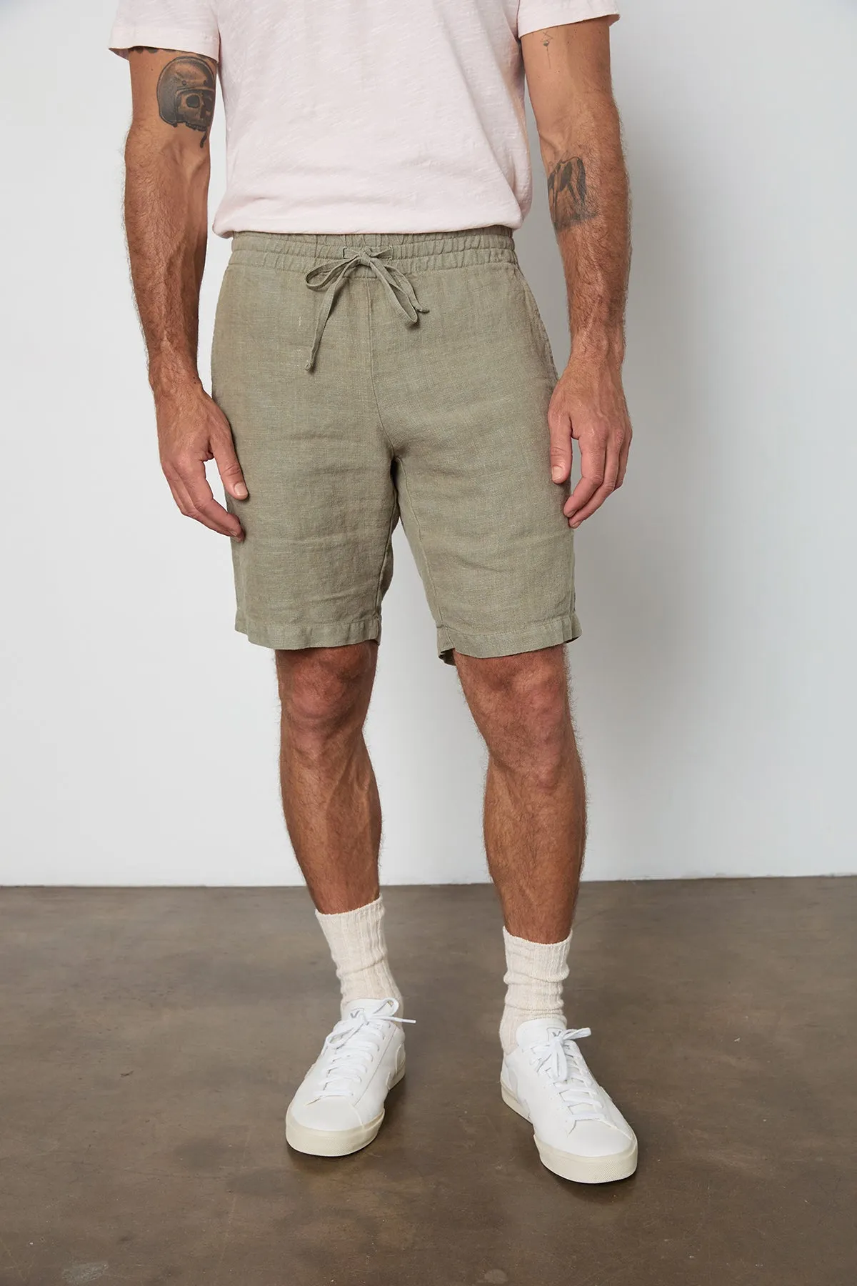 JONATHAN LINEN DRAWSTRING SHORT