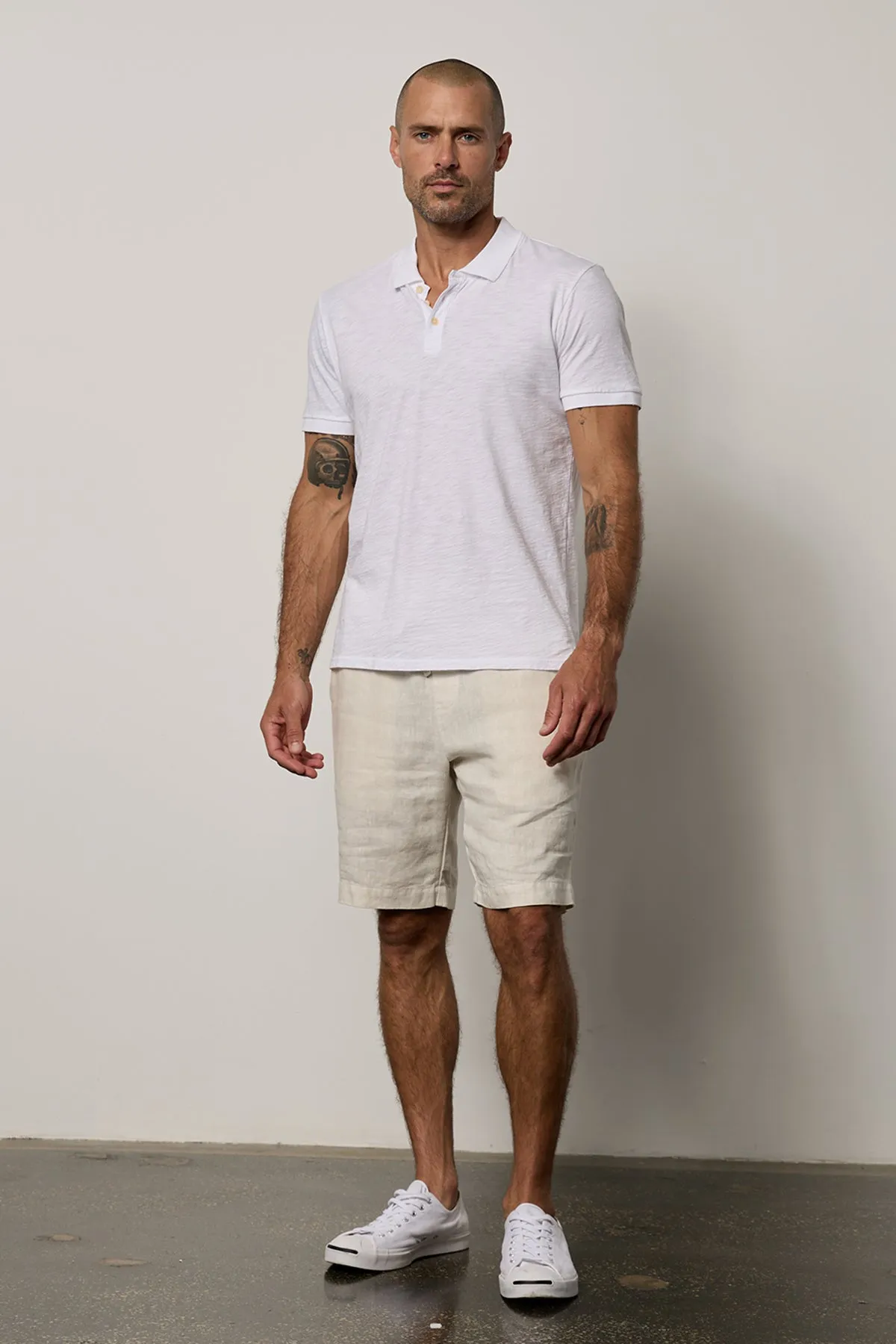 JONATHAN LINEN DRAWSTRING SHORT