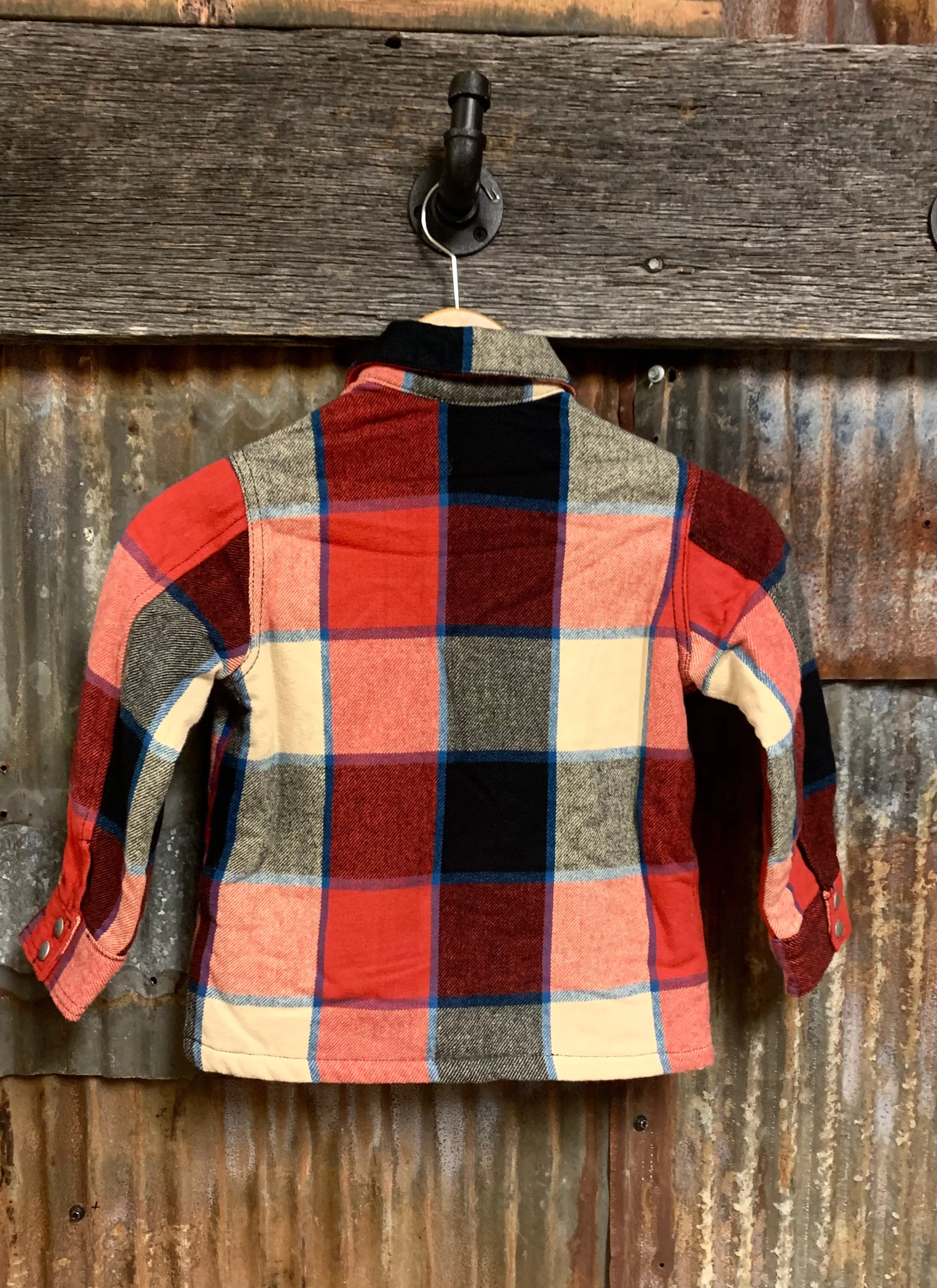 Kid's Sherpa Lined Flannel Jacket