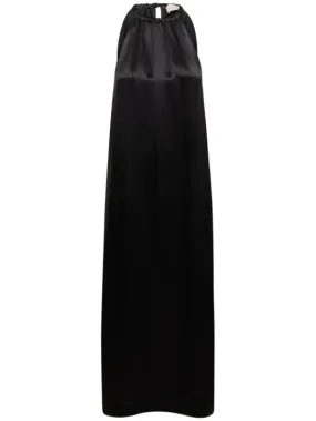 Loulou Studio   Morene silk blend halter neck long dress 