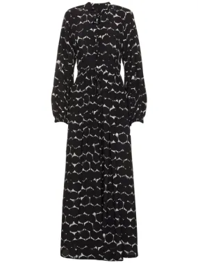 Max Mara   Printed silk crepe de chine long dress 