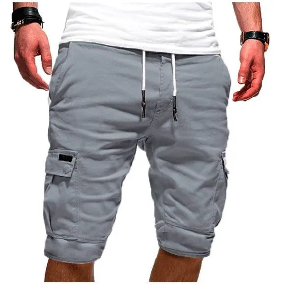 Men Breathable Anti- Wrinkle Chino Cargo Quick Dry Shorts Multi Pockets Summer Beach Pants | ZK36