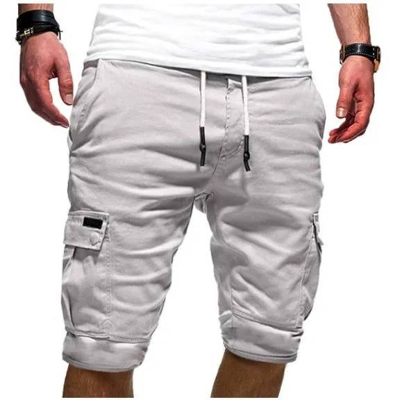 Men Breathable Anti- Wrinkle Chino Cargo Quick Dry Shorts Multi Pockets Summer Beach Pants | ZK36