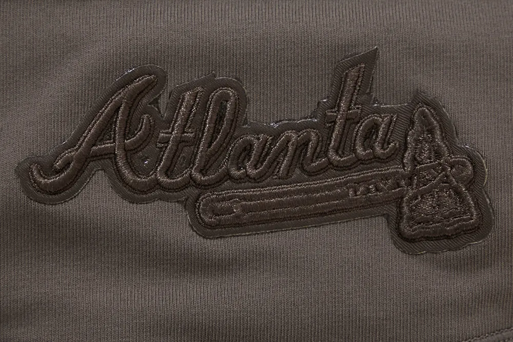 MLB ATLANTA BRAVES NEUTRAL JERSEY WOMEN'S BIKE SHORT (DARK TAUPE)