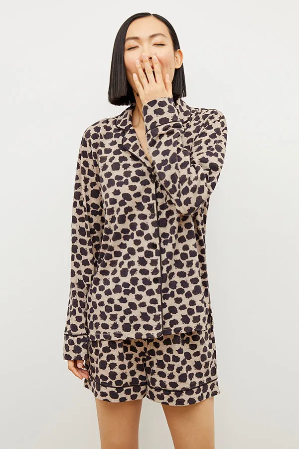 M.M. x Petite Plume Long Sleeve Short Set :: Sahara Print