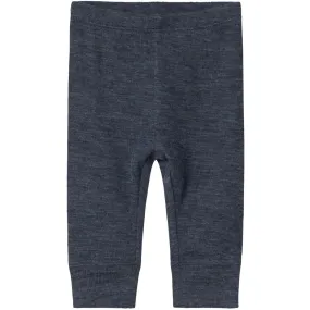 Name It Ombre Blue Wossa Wool/Silk Rib Long Johns