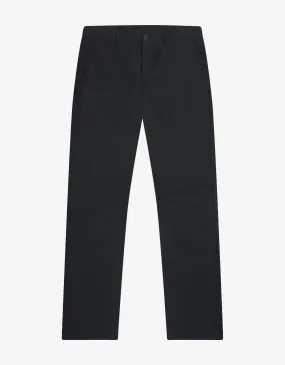 Navy Blue Wide Leg Chino Trousers