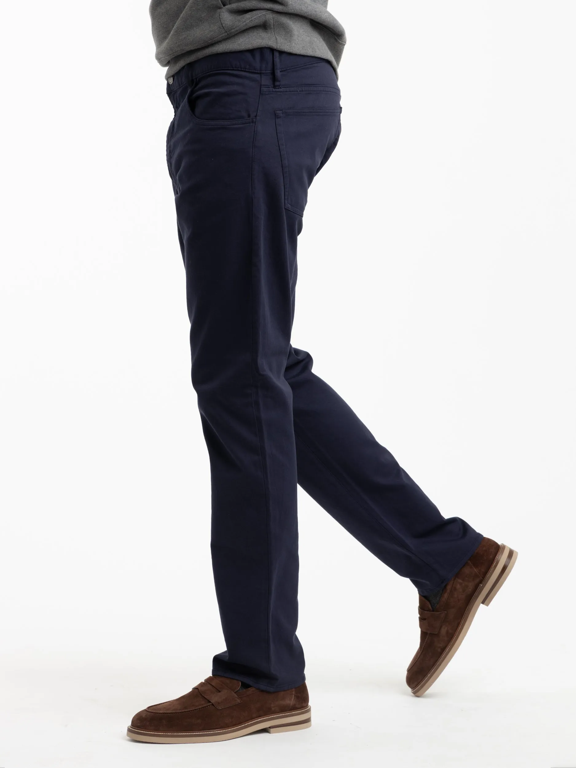 Navy Straight Fit Chino Pants