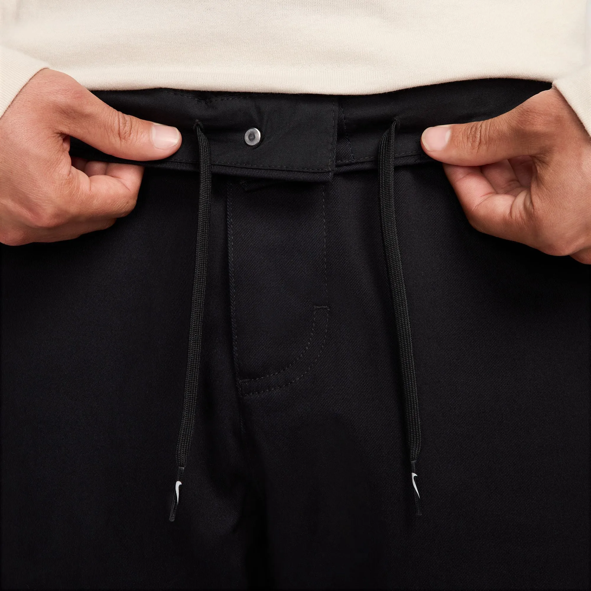 NIKE | LIFE EI CHINO PANTS { BLACK/WHITE