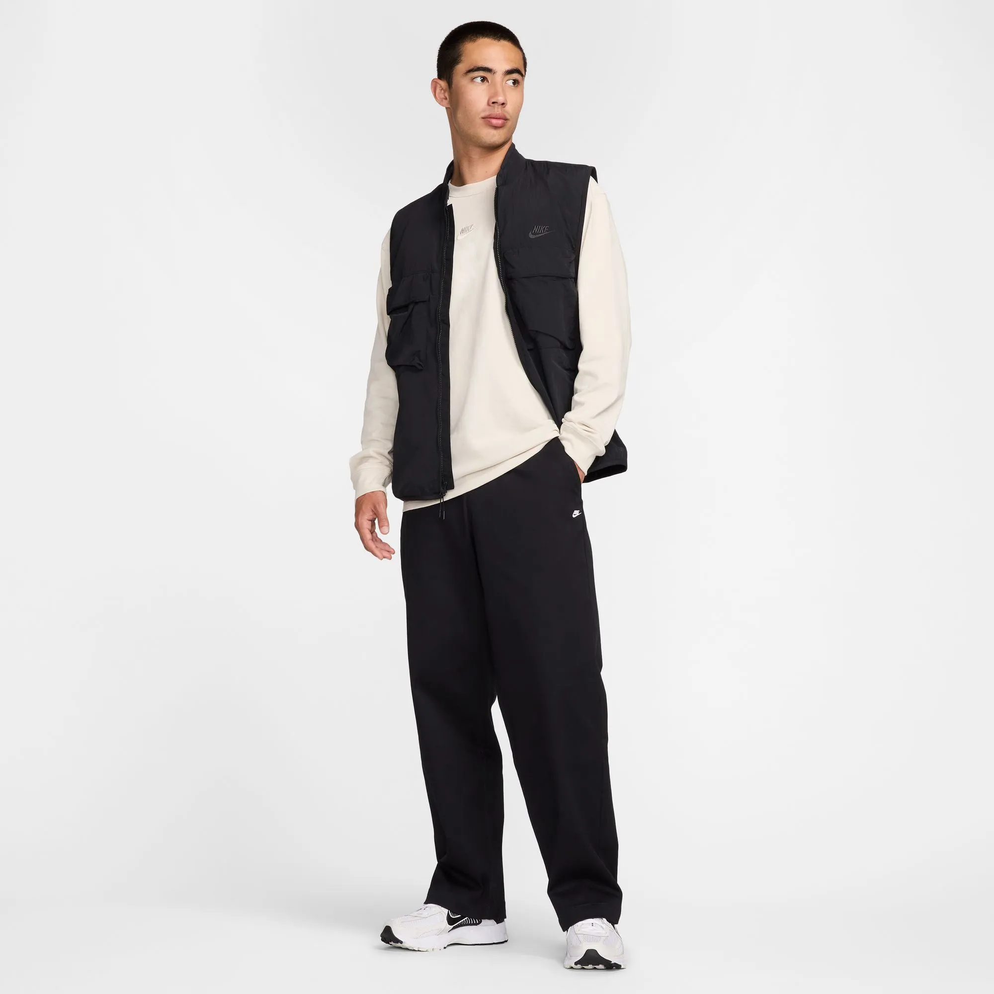 NIKE | LIFE EI CHINO PANTS { BLACK/WHITE