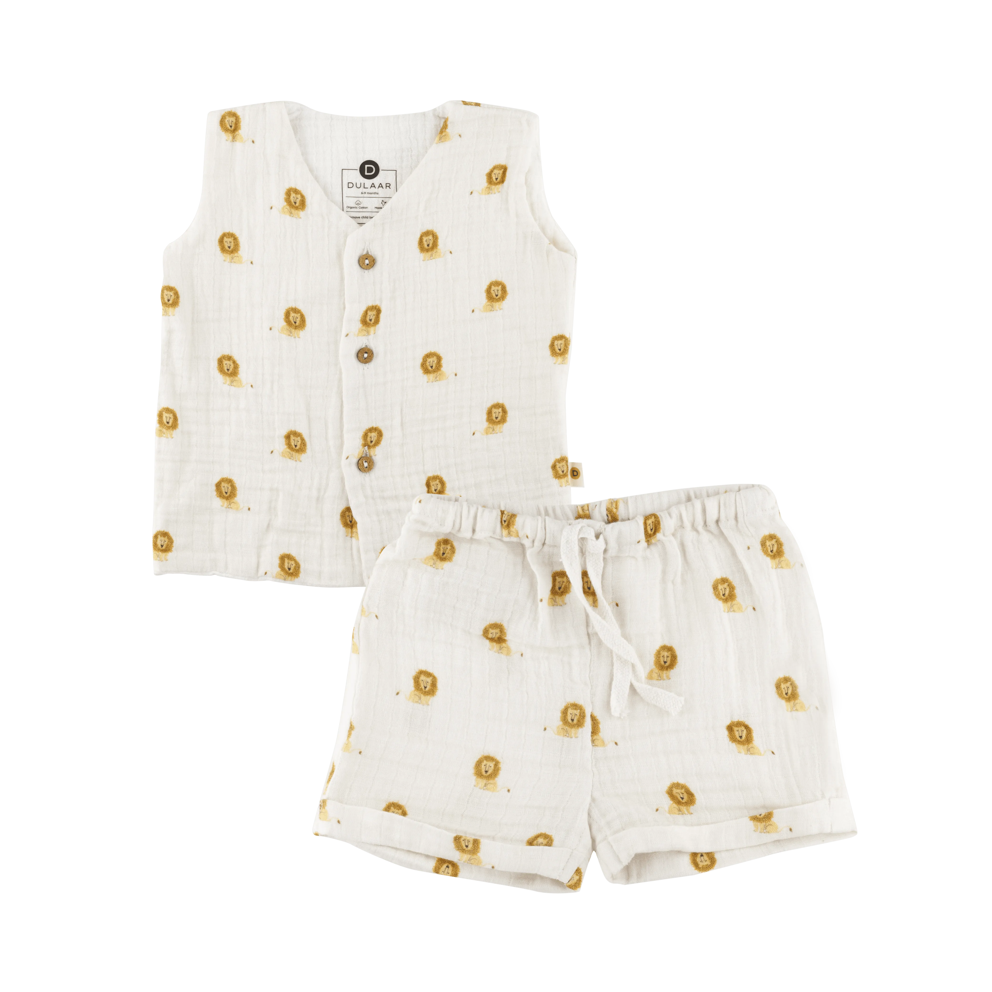 Organic Muslin Vest & Shorts Set | The Happy Camper