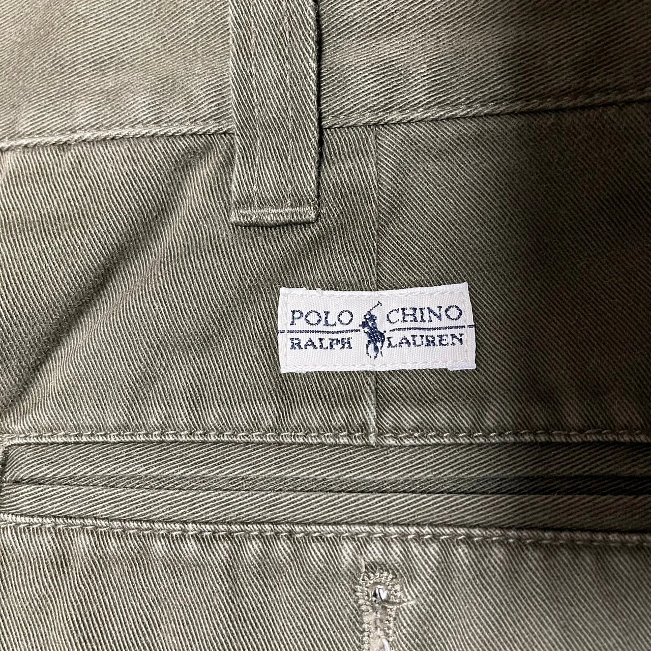 Polo by Ralph Lauren ポロバイラルフローレン 90's POLO CHINO ノータックコットンチノパンツ タイ製