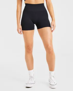 Power Seamless Shorts - Black