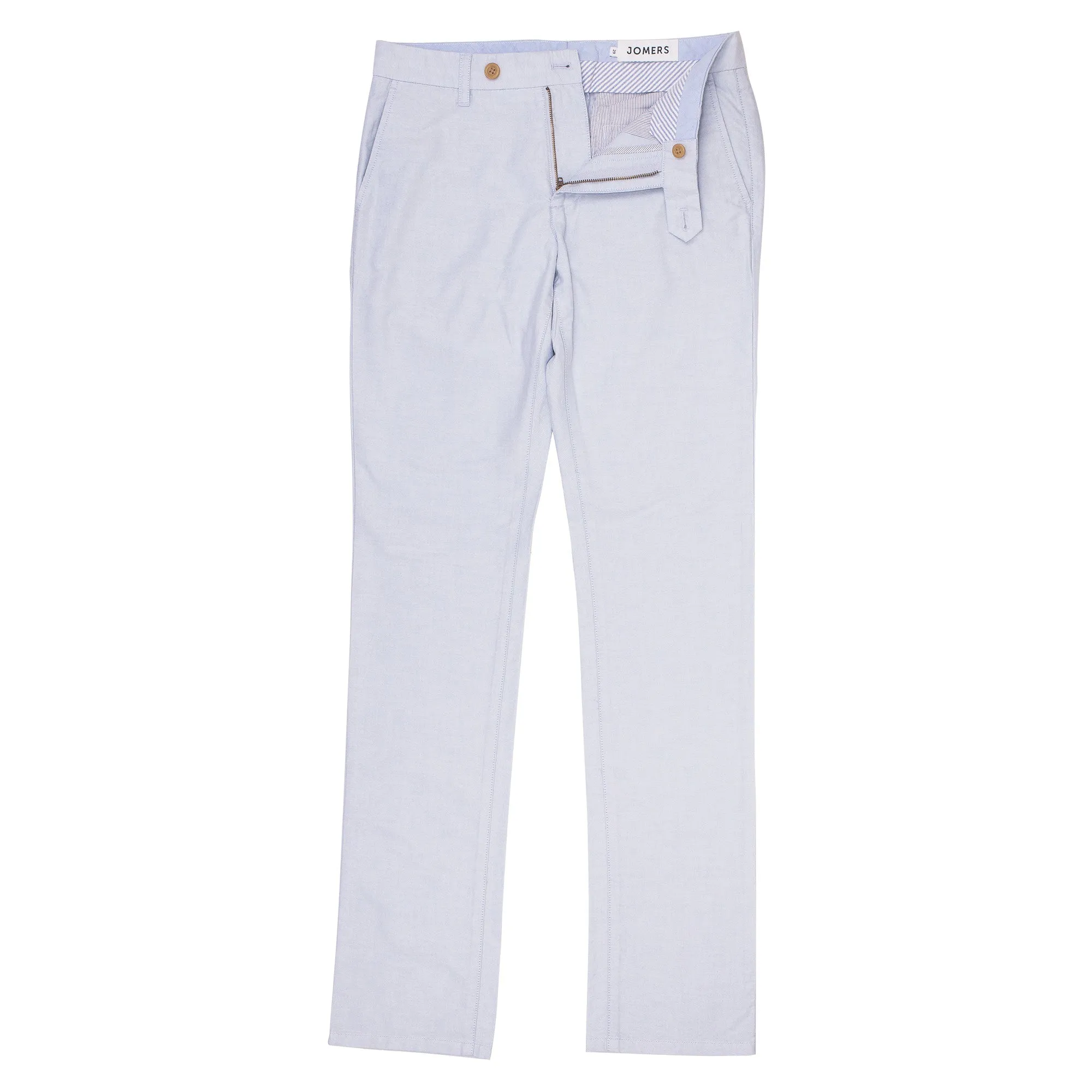 Rowan (Slim) - Blue Oxford Chinos