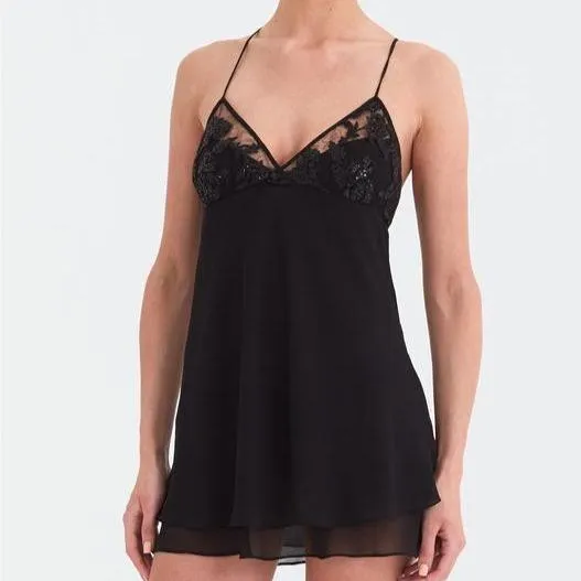 Rya Collection Charming Chemise in Black 261